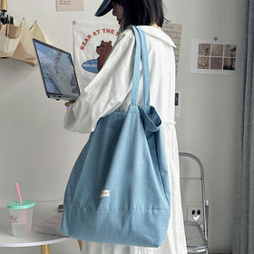 Multi-Model Fashion Design Cheap Summer Beach Handbag Large Denim Women Tote Bag College Girls Shoulder Bag