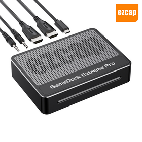 Ezcap401 4K144 HDMI2.1 جهاز التقاط الألعاب مع صندوق بث مباشر فائق السرعة 10 جيجابت في الثانية يدعم VRR HDR RGB