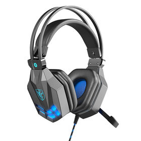 CE-zertifiziertes Stereo-Gaming-Headset mit Bügelmikrofon, geräuschunterdrückender LED und verbessertem Komfort für PC, Laptop und Tablet