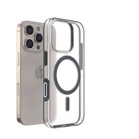 Rubber Coating&Scratch Resistant Case Compatible with MagSafe Shockproof Bumpe for iPhone16 Pro plus Two-color TPU PC ISO9001:2015