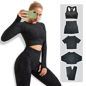 Verstellbarer Trägerloser Sport-BH Tank Top T-Shirts Anzug Atmungsaktive Fitness Yoga Sets für Mädchen Gym Sportbekleidung