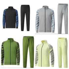 Wholesale Athletic Wear Long Sleeve Training Tracksuit Women Men's Football Soccer Jacket Custom Sports Jogging Set