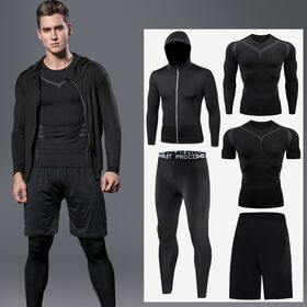 Conjunto Deportivo de 5 Piezas Transpirable de Secado Rápido para Fitness, Entrenamiento, Running y Jogging