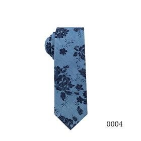 Corbata de microfibra para hombre, alta gama, estilo retro, estampado floral para negocios