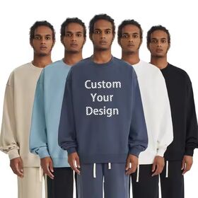 OEM Custom Logo Blank Puff Print Embroidery Pullover Hoodie Cropped Heavyweight DTG Oversize Men's Hoodie Sweatshirt