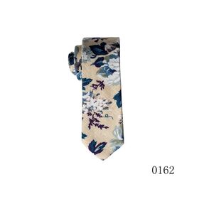 Men New Retro Print Fresh Flower Suit Tie