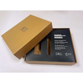 OEM Kosmetikverpackungsboxen mit Kraftpapier bezogen, inklusive PET-Schale, recycelbare Box