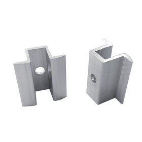 Anbte Solar Panel Mounting Brackets, 4 Pcs Aluminium Solar Panel Bracket Kit 4.72 In Mounting Rail 30mm/35mm Solar Panel Clamps, Solar Panel Mount For Metal Roof, Tin Roof, Flat Roof, Sheet Roof