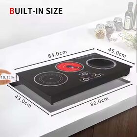 New design one Infrared and two Induction Zone board and built-in design three head induction cooker
