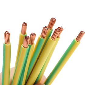 1.5mm 2.5mm Electrical Hookup Cable Yellow Green Copper Conductor Grounding Wire PVC Insulated for Home Electrical Application