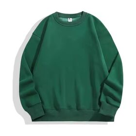 Sweat-shirt en gros 500gsm épais à col rond, coupe oversize, impression de logo personnalisée, épaules tombantes, pull pour hommes
