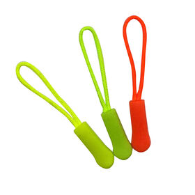 Factory price colors plastic zipper puller lanyards for clothing zipper