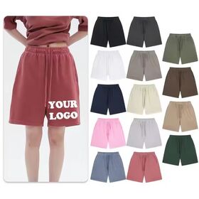 Shorts pour Hommes 100% Coton, Prix Bas, Haute Qualité, Logo Personnalisé Imprimé, Ajoutez Votre Propre Design, Shorts de Sport Décontractés en gros