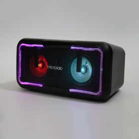 Haut-parleur Bluetooth portable 2.0 de charge en gros, barre de son sans fil USB élégante à 7 couleurs LED