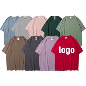 Hochwertiges, schweres 100% Baumwoll-T-Shirt in Übergrößen, schlicht, zum Großhandelspreis, individuelles Design, Logo-Stickerei oder Druck für Herren
