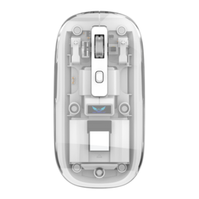2.4G Transparente Drahtlose Maus, Kabellose Gaming Maus, 4000 DPI, Schlank und Portabel, Wiederaufladbarer Akku, 4 Tasten, Stabil.