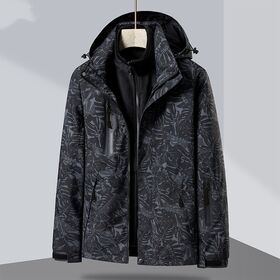 Outdoor-Bergsteigerjacke mit dickem Fleece für Herren, neue Winterkollektion 2022, warme, dreiteilige, abnehmbare Sportbekleidung