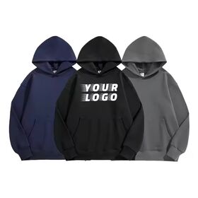 Sweat à Capuche en Coton de Haute Qualité, Grammage Lourd 550gsm, Sans Cordon, Polaire, Confortable avec Logo Personnalisé