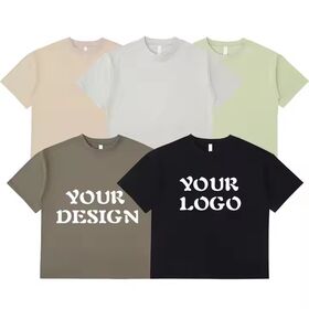 Venta Caliente Camiseta de Hombre Alta Calidad Camiseta Oversize Logo Personalizado 250 Gsm Diseño en Blanco 100% Algodón Camiseta de Hombre Peso Pesado