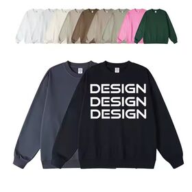 Fabricant de haute qualité coton unisexe surdimensionné pull sweat-shirt ample couleur unie personnalisé poids lourd sweat-shirt pour hommes