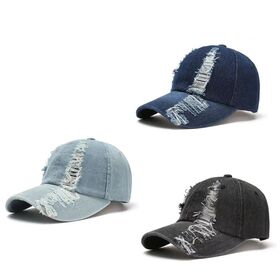 Casquette de baseball promotionnelle de sport d'ombrage de écran solaire extérieur de chapeau de cowboy déchiré de mode de printemps et d'été