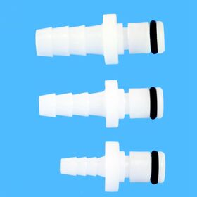 OEM Natural POM 1/8" Male Couplings Non Valved Plastic Quick Connector Hose Barb In-line Coupling Insert