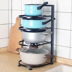 Rack Organizador para Debaixo do Armário, Rack para Panelas e Frigideiras Reforçado para Debaixo da Pia, Organizadores e Armazenamento para Armários de Cozinha WBL23131
