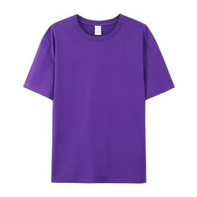 Kaos Katun Pria Lengan Pendek Leher Bulat Warna Polos Kasual Grosir Logo Kustom