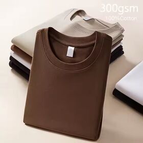 Camiseta de Fabricante 300 Gsm con Logotipo Personalizado, Gráfico de Anime para Hombre, Camiseta Unisex de Alta Calidad, Camiseta Holgada 100% Algodón