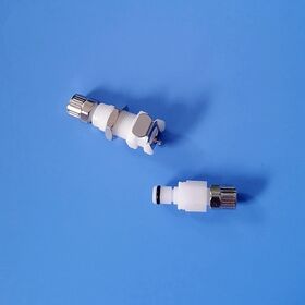 Raccord Rapide Pneumatique 5/32 PTF pour Montage Panneau, Corps Femelle avec Valve, Déconnexion Rapide, Coupleur de Tuyau d'Air avec Écrou de Blocage