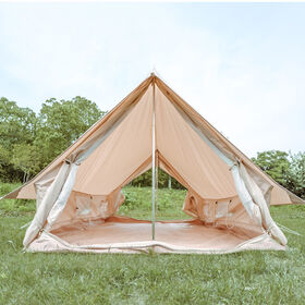 Luxurious Cotton Cabin Tent Nordic Vintage Cotton Small Room Glamping 2 Person