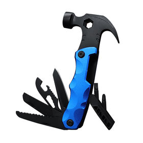 Stainless Steel Survival Hammer Tent Multifunctional Hand Tools Wrench Set Hex Wrench Wood Saw