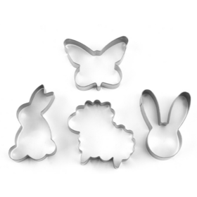 Moldes de biscoito e bolo de aço inoxidável DIY por atacado, moldes de impressão tridimensional personalizados para panificação