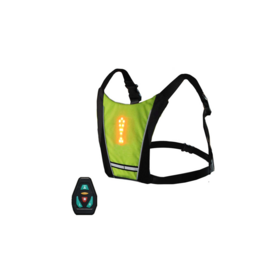 Glow Vest Road Racing Night Sport LED Wireless Turn Signal Light Vest for Riding Night Warning