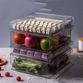 Fruit Storage Jars Organizer Refrigerator Containers With Handle Organizer Freezer Kitchen Storage