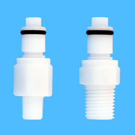 Plastic Shut Off Hose Barb Quick Connectors 1/4" Flow Large Valved Quick Disconnect Hose Coupling Cooled System Connector