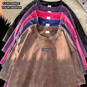 T-shirts OEM personnalisés, impression streetwear, t-shirts unis de grande taille pour hommes, t-shirt délavé à l'acide, t-shirt unisexe vintage surdimensionné