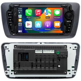Rádio Automotivo Android OS Wireless CarPlay para Seat Ibiza 6j 2009 2010 2011 2012 2013, Reprodutor de Vídeo Multimídia GPS 2 din autorradio RDS