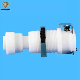 1/4 Inch 5/16 Inch Plastic Hose Barb Fittings Female Panel Mount Valved Barbed Joint Water Air Quick Coupling
