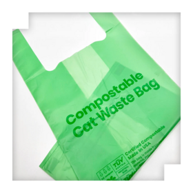 Custom green strong Compostable biodegradable roll garbage trash bags