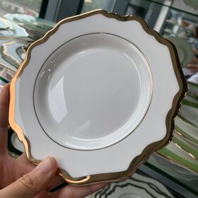 Bone china Sunflower shape irregular ceramic porcelain charger plates for wedding tableware sets