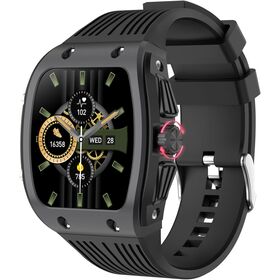 Smart Watch for Men, 1.76" HD Square Touchscreen Heart Rate/SpO2/Sleep Monitor, Make/Answer Calls