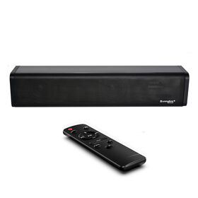 Heavy Bass Compact Sound Bar Speaker for TV/Computers, 12V Mini Soundbar with Built-in Subwoofer, Bluetooth/HDMI ARC Supported