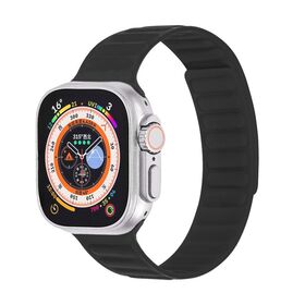 Hot Apple iWatch9 Imitation Denim Fabric Texture Double Section Magnetic Straps Bracelets iWatch12345678 Ultra/Ultra2 Wristbands