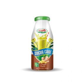Jus de Canne à Sucre au Goût de Gingembre | Bouteille en Verre, 250 ml (8.5 fl oz)