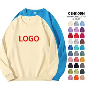 Sudadera de algodón de alta calidad para hombre y mujer, tallas grandes, cuello redondo, estilo casual, con logotipo personalizado para fabricantes y mayoristas