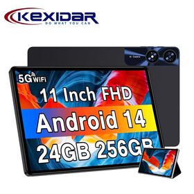 Tablette PC 4G LTE Android 14 10,95 pouces G99 Octa Core avec batterie longue durée 8000 mAh pour l'éducation, les études et les jeux pour étudiants