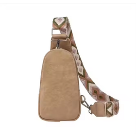 Women's Men's Vegan Leather Crossbody Bag Vintage Style Anti Theft Shoulder Travel PU Chest pack