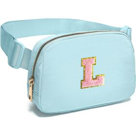 Trendige, süße Gürteltasche für Teenager-Mädchen mit Buchstaben-Patch, Bauchtasche, Umhängetasche