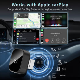 Adaptateur Mini Carplay Sans Fil Universel pour Apple et Android, Wifi 5 GHz, USB Type-C, Adaptateur Carplay Sans Fil Plug & Play